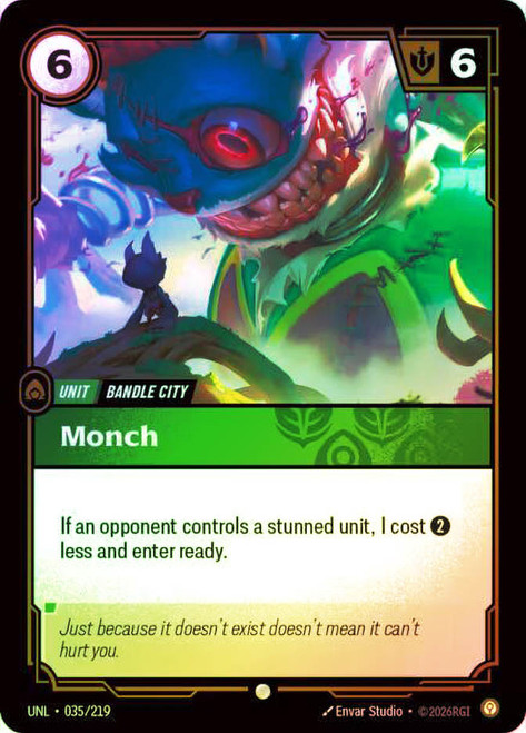 Monch
Unleashed
Single
Riftbound: League of Legends TCG