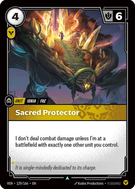 Sacred Protector
Vendetta
Single
Riftbound: League of Legends TCG