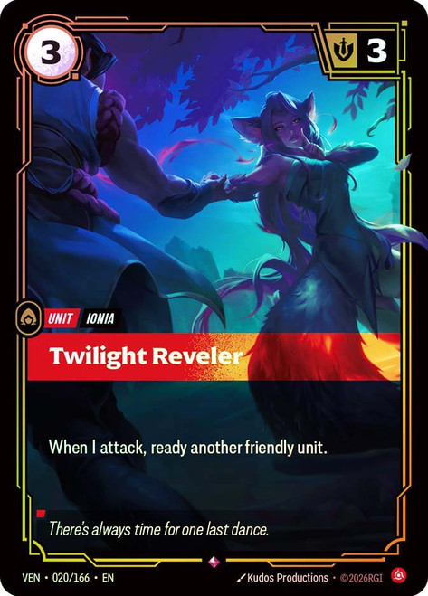 Twilight Reveler
Vendetta
Single
Riftbound: League of Legends TCG