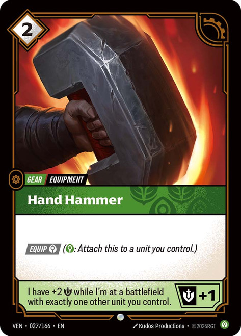 Hand Hammer
Vendetta
Single
Riftbound: League of Legends TCG