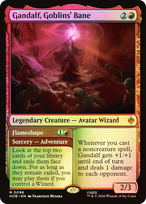 Gandalf, Goblins' Bane // Flameshape
The Hobbit
Single
Magic: The Gathering