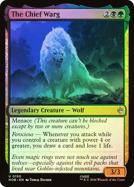 The Chief Warg
The Hobbit
Single
Magic: The Gathering