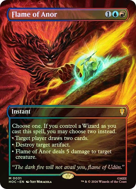 Flame of Anor
The Hobbit Commander
Single
Magic: The Gathering