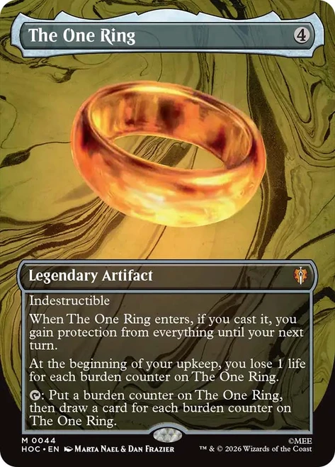The One Ring
The Hobbit Commander
Single
Magic: The Gathering