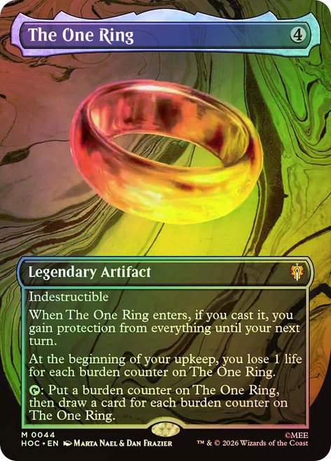 The One Ring
The Hobbit Commander
Single
Magic: The Gathering