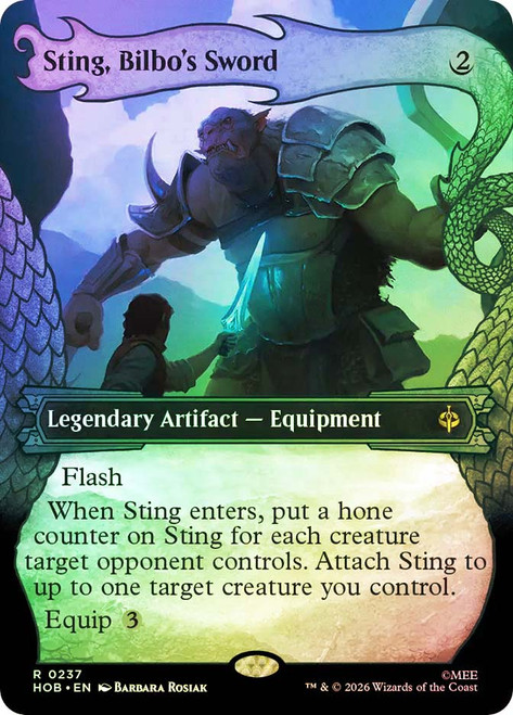 Sting, Bilbo's Sword
The Hobbit
Single
Magic: The Gathering