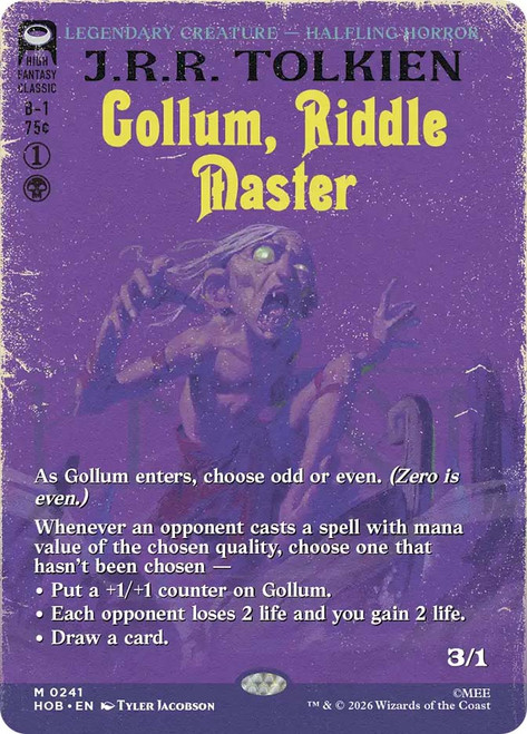 Gollum, Riddle Master
The Hobbit
Single
Magic: The Gathering