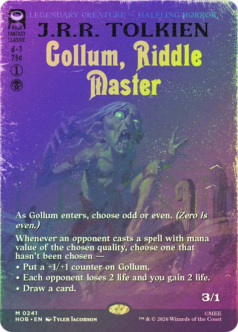 Gollum, Riddle Master
The Hobbit
Single
Magic: The Gathering