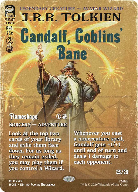 Gandalf, Goblins' Bane // Flameshape
The Hobbit
Single
Magic: The Gathering
