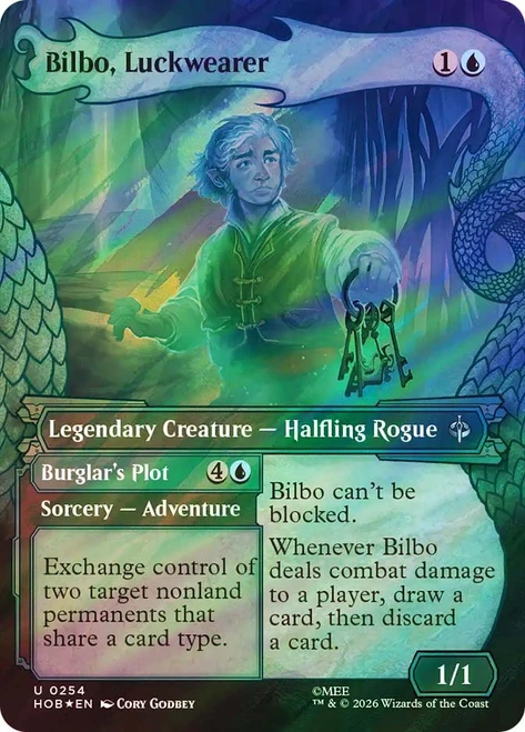 Bilbo, Luckwearer // Burglar's Plot
The Hobbit
Single
Magic: The Gathering