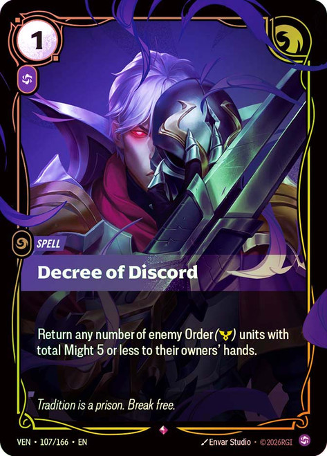 Decree of Discord
Vendetta
Single
Riftbound: League of Legends TCG