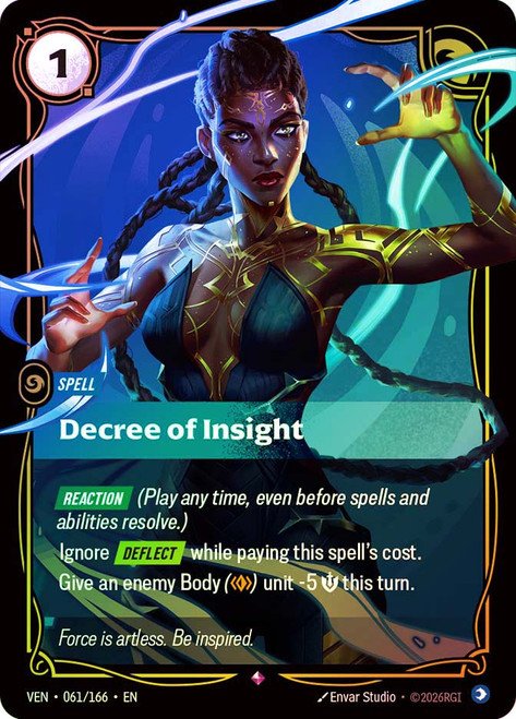 Decree of Insight
Vendetta
Single
Riftbound: League of Legends TCG