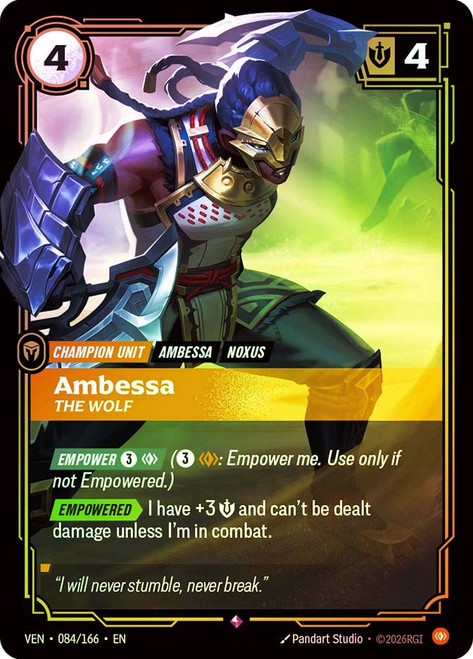 Ambessa - The Wolf
Vendetta
Single
Riftbound: League of Legends TCG
