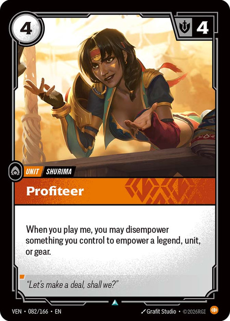 Profiteer
Vendetta
Single
Riftbound: League of Legends TCG