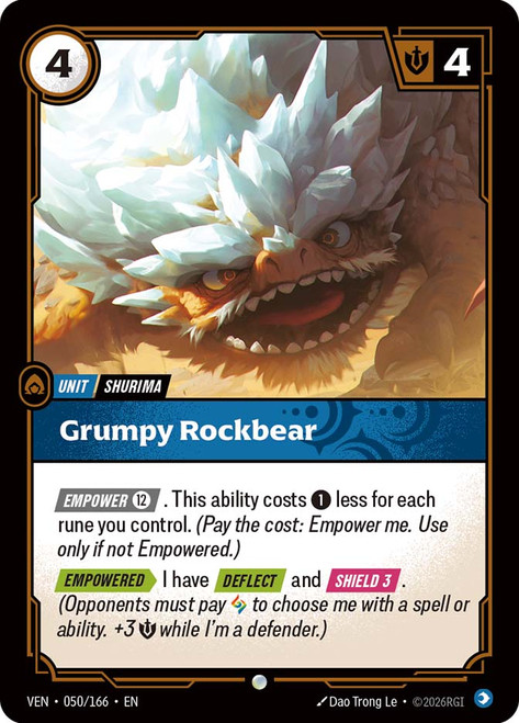 Grumpy Rockbear
Vendetta
Single
Riftbound: League of Legends TCG