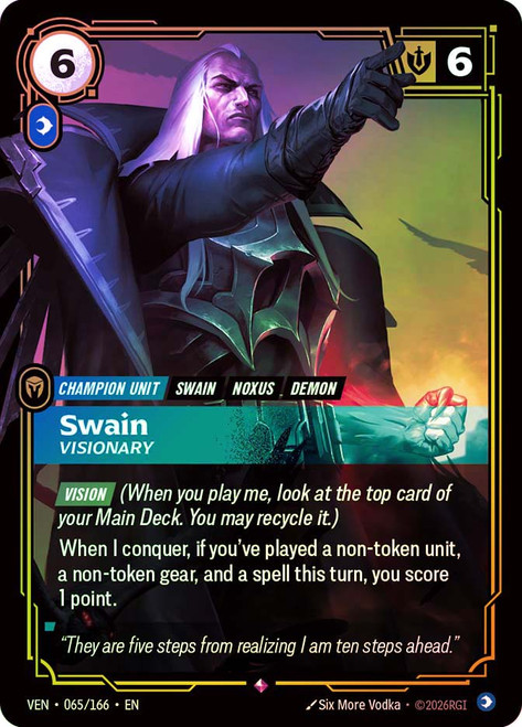 Swain - Visionary
Vendetta
Single
Riftbound: League of Legends TCG