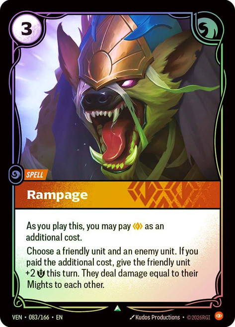 Rampage
Vendetta
Single
Riftbound: League of Legends TCG