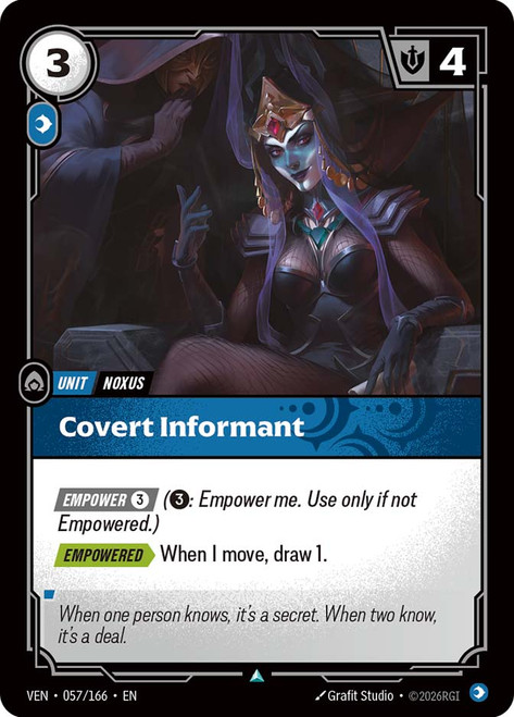 Covert Informant
Vendetta
Single
Riftbound: League of Legends TCG