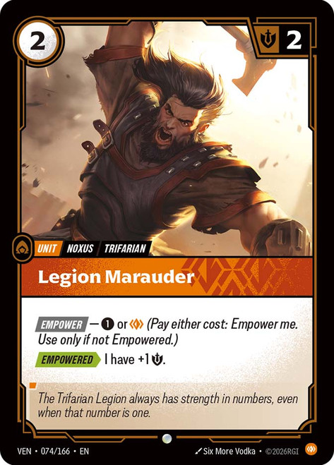 Legion Marauder
Vendetta
Single
Riftbound: League of Legends TCG