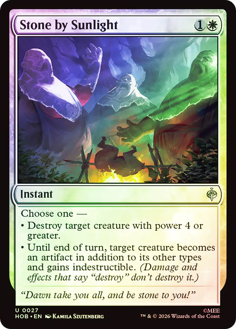 Stone by Sunlight
The Hobbit
Single
Magic: The Gathering