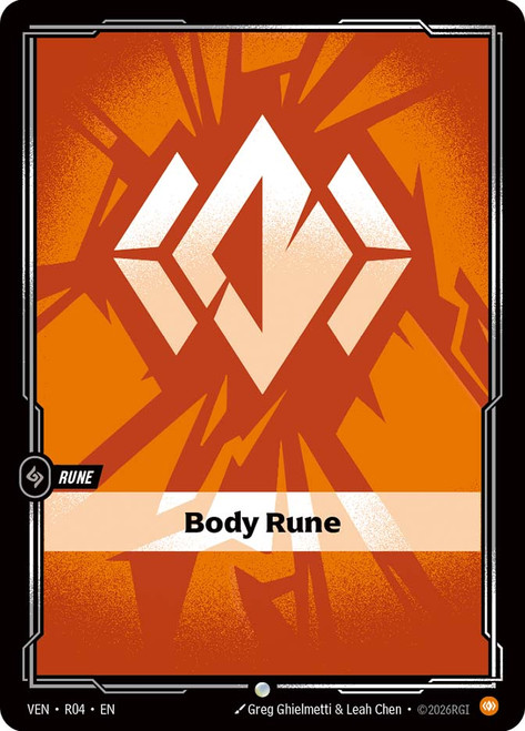 Body Rune
Vendetta
Single
Riftbound: League of Legends TCG