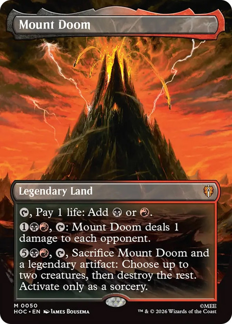 Mount Doom
The Hobbit Commander
Single
Magic: The Gathering