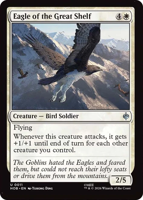 Eagle of the Great Shelf
The Hobbit
Single
Magic: The Gathering