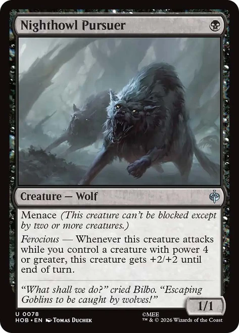 Nighthowl Pursuer
The Hobbit
Single
Magic: The Gathering