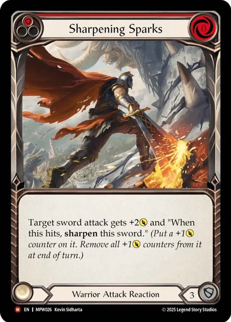 Sharpening Sparks
Mastery Pack Warrior
Single
Flesh and Blood
