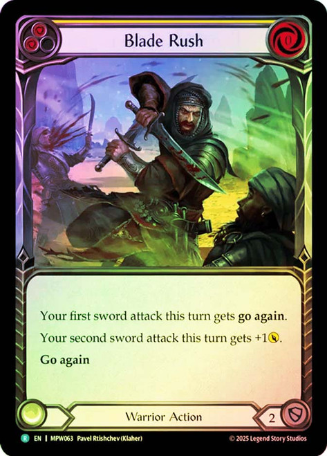 Blade Rush
Mastery Pack Warrior
Single
Flesh and Blood