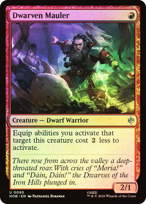 Dwarven Mauler
The Hobbit
Single
Magic: The Gathering