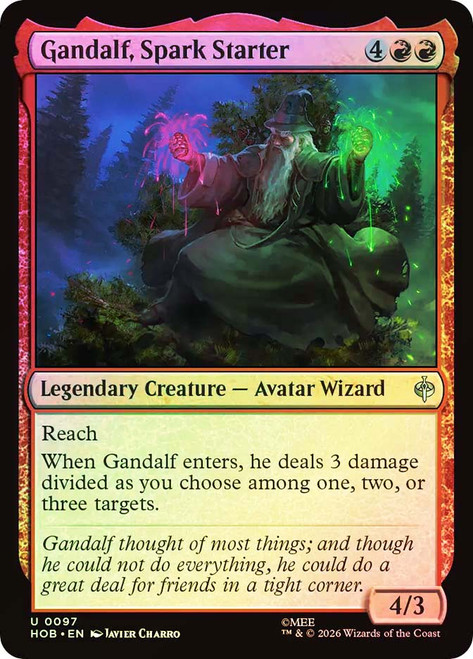 Gandalf, Spark Starter
The Hobbit
Single
Magic: The Gathering
