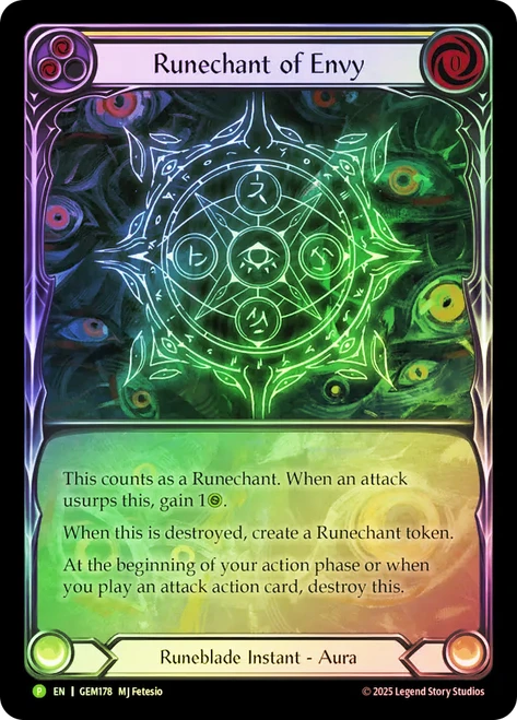 Runechant of Envy (GEM Pack)
GEM Pack
Single
Flesh and Blood