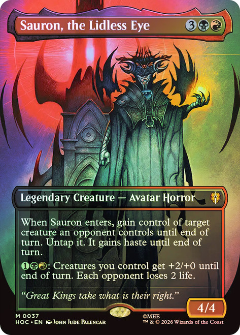 Sauron, the Lidless Eye
The Hobbit Commander
Single
Magic: The Gathering