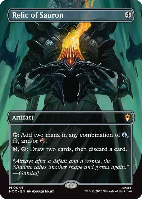 Relic of Sauron
The Hobbit Commander
Single
Magic: The Gathering