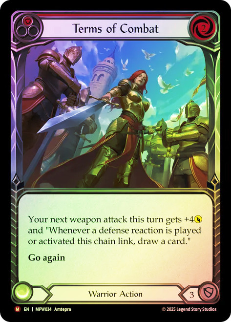 Terms of Combat
Mastery Pack Warrior
Single
Flesh and Blood