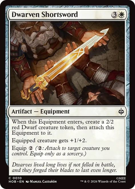 Dwarven Shortsword
The Hobbit
Single
Magic: The Gathering