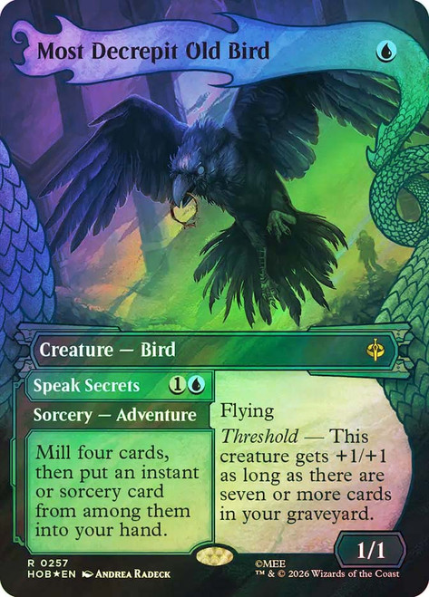 Most Decrepit Old Bird // Speak Secrets
The Hobbit
Single
Magic: The Gathering