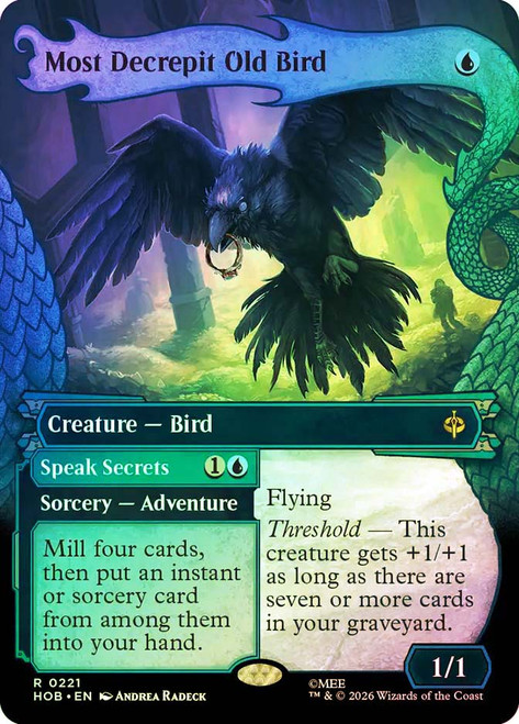 Most Decrepit Old Bird // Speak Secrets
The Hobbit
Single
Magic: The Gathering
