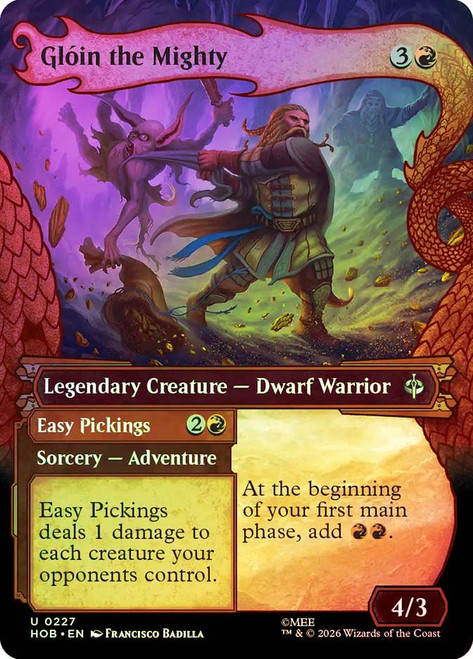Gloin the Mighty // Easy Pickings
The Hobbit
Single
Magic: The Gathering
