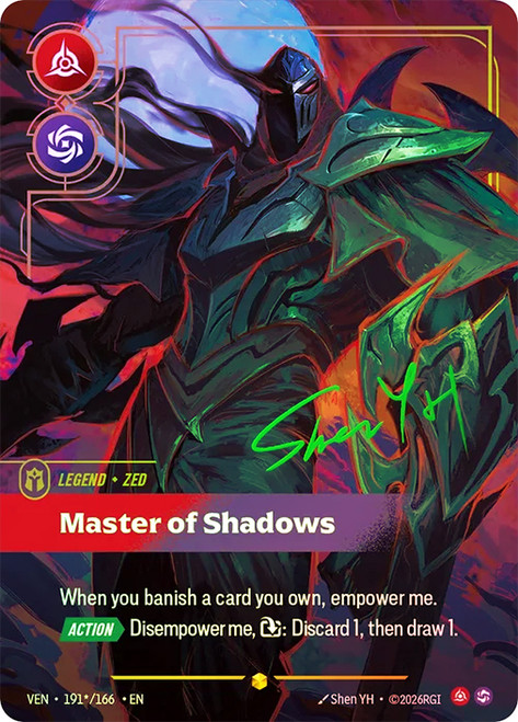 Zed - Master of Shadows
Vendetta
Single
Riftbound: League of Legends TCG