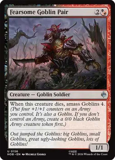 Fearsome Goblin Pair
The Hobbit
Single
Magic: The Gathering