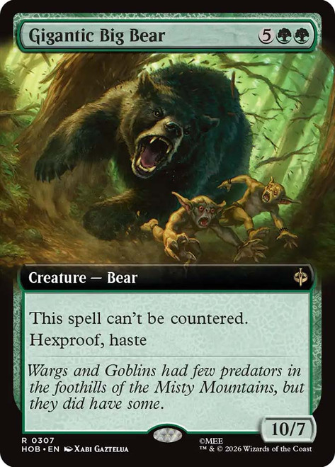 Gigantic Big Bear
The Hobbit
Single
Magic: The Gathering