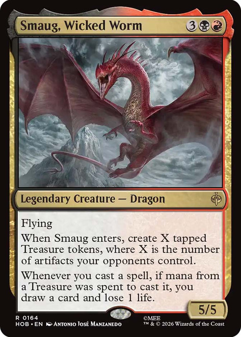 Smaug, Wicked Worm
The Hobbit
Single
Magic: The Gathering