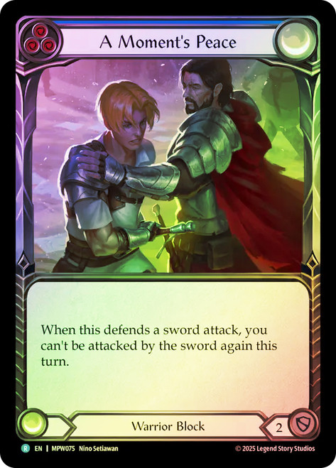 A Moment's Peace
Mastery Pack Warrior
Single
Flesh and Blood