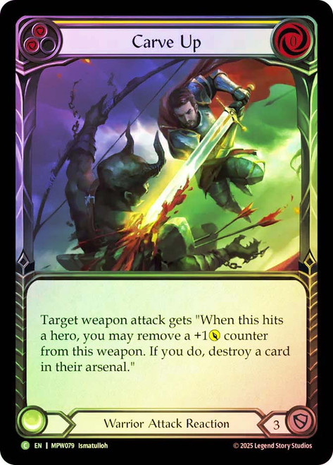 Carve Up
Mastery Pack Warrior
Single
Flesh and Blood