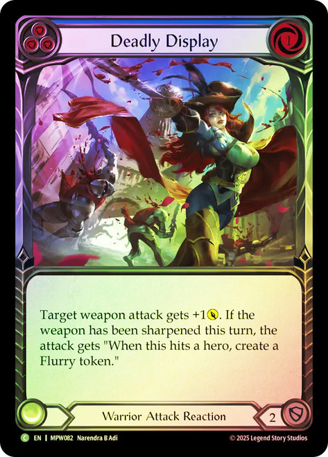 Deadly Display (Blue)
Mastery Pack Warrior
Single
Flesh and Blood