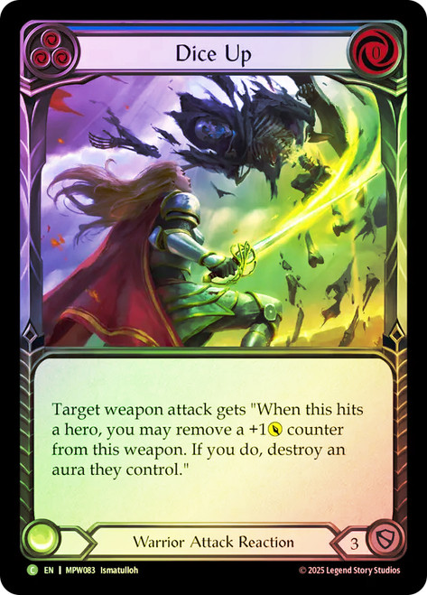 Dice Up
Mastery Pack Warrior
Single
Flesh and Blood