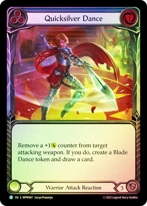 Quicksilver Dance
Mastery Pack Warrior
Single
Flesh and Blood