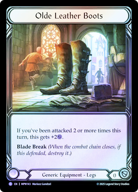 Olde Leather Boots
Mastery Pack Warrior
Single
Flesh and Blood